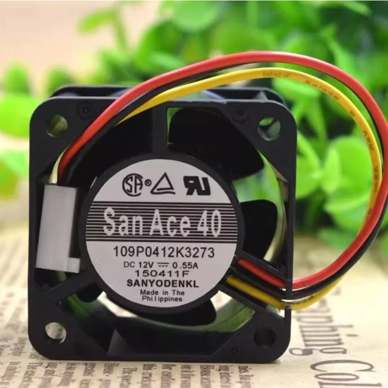 

New Fan for SANYO 109P0412H3D01 12V 0.195A 0.35A 0.60A Server Silent Cooling Fan 4028 40*40*28MM