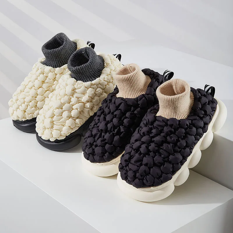 Pallene Winter Fur Slippers Women Men 2023 New Fashion Home Plush Antiskid Shoes Warm Cotton Cozy Shoes Brand Soft Sole Slipper 5