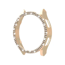Double Diamond Bling Protective Bumper Case - Galaxy Watch 6 40mm (Rose Gold)