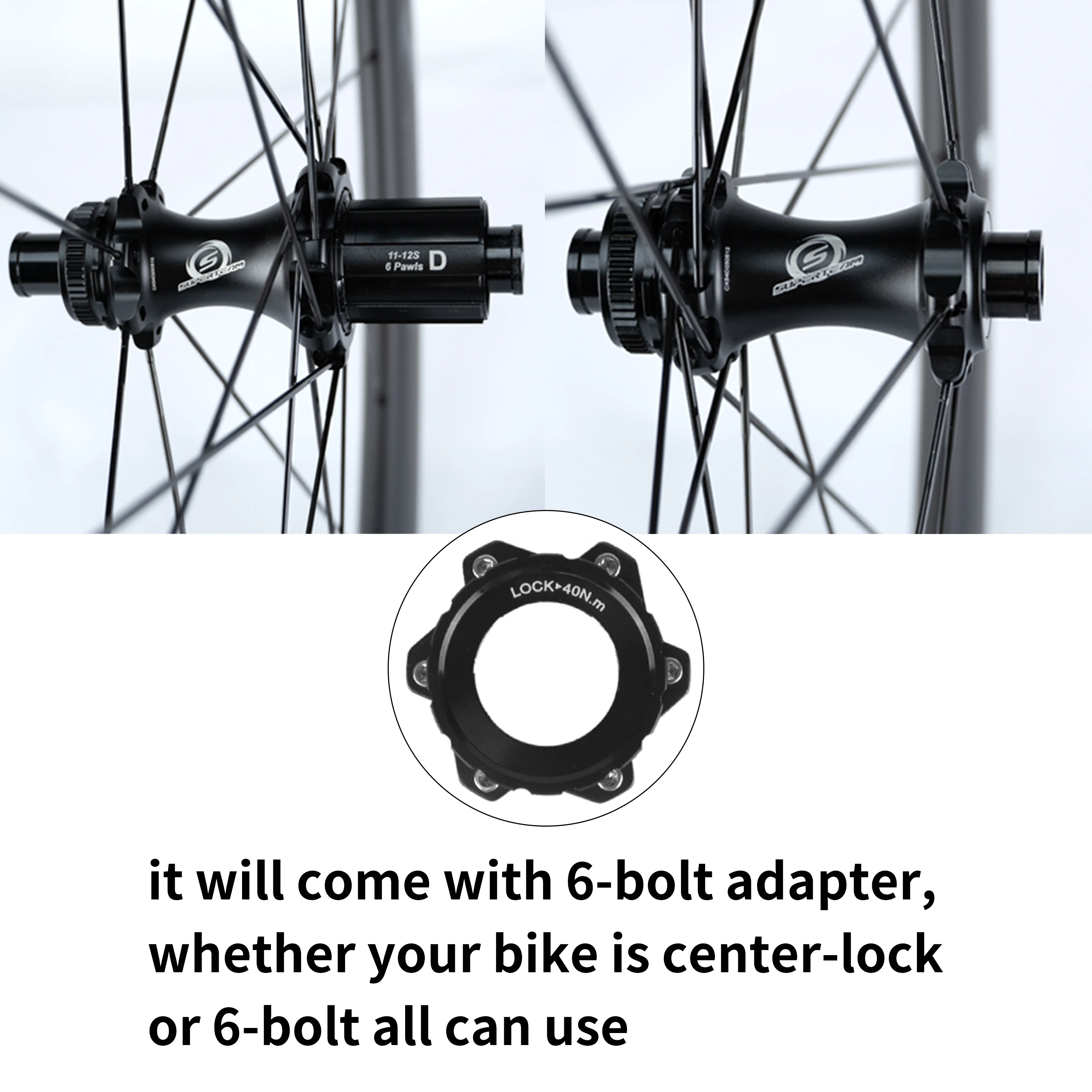 スーパーチーム-チューブレスカーボンリムとクリンチャー,ディスク