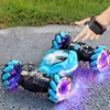 1:16 RC Car with LED Light Gesture Induction Deformation Twist 360° Rotating Climbing Car Remote Control Car Boy Toys Gift 1