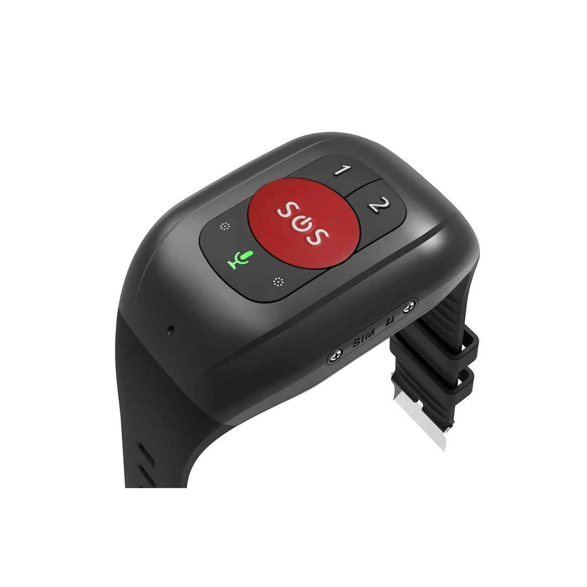 

Elderly 4G SOS Watch GPS Tracking Wristband Bracelet Emergency Alarm GPS Tracking Heart Rate Blood Pressure Monitor-A