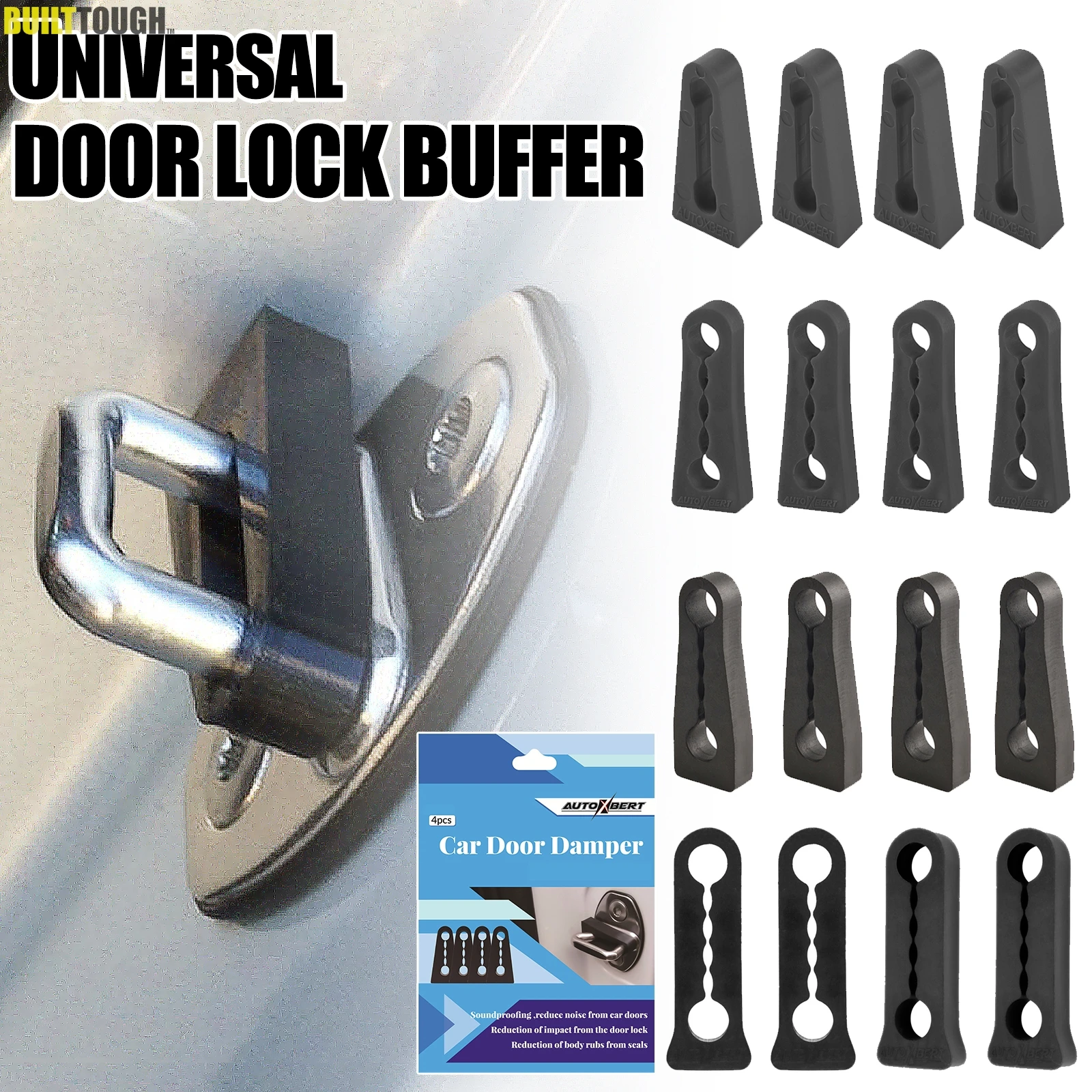 Universal Car Door Lock Damper Buffer For Toyota Nissan VW Hyundai KIA Peugeot Deadener Seal Shock-Absorbing 2004 shock absorber buffer shock absorber cushion