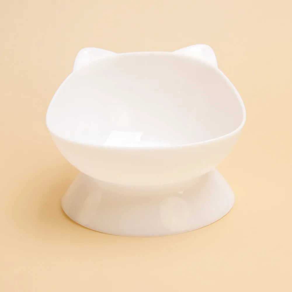 Pet Water Bowl High Foot Detachable Washable Plastic Combination Anti Tipping