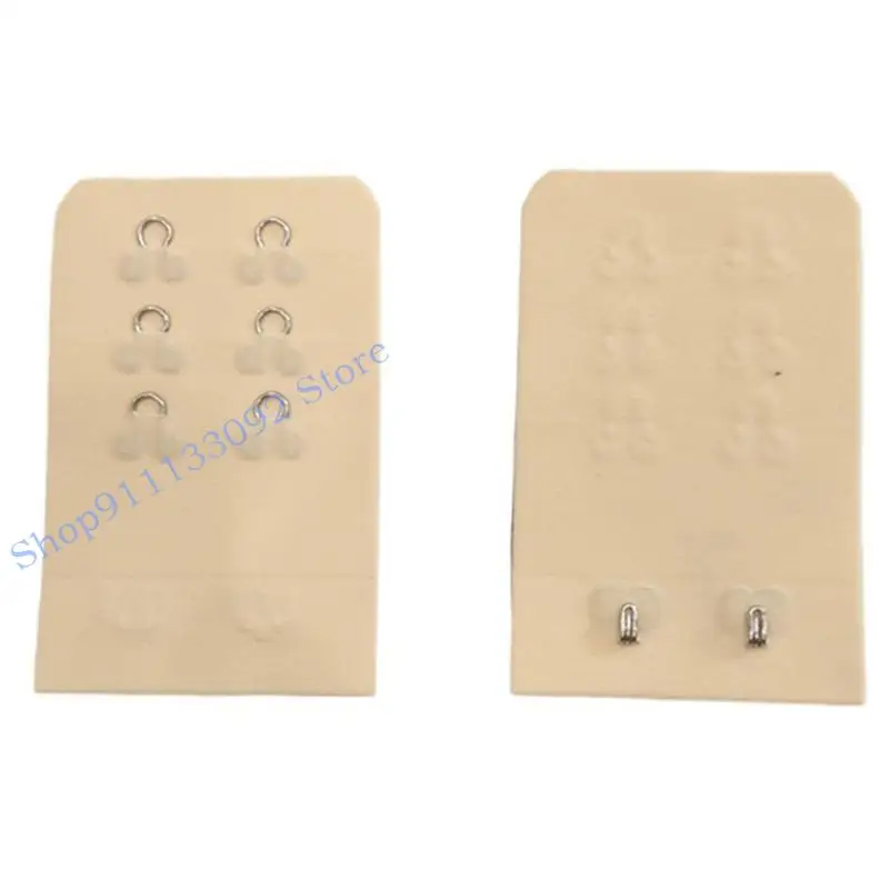 4 Estensori Per Reggiseno A 2 Ganci E 3 File - Morbidi E Regolabili 9,7x3,2 Cm - Per Gravidanza E Allattamento - 4