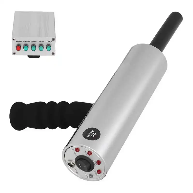 Metal Detector Locator Handheld Rechargeable Gold Search Detector Underground Treasure Tracker For Gold Silver Copper Gem