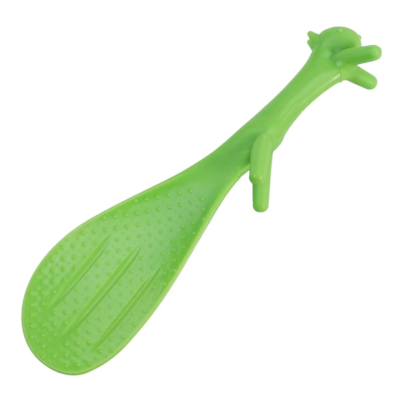 

Rice Scoop Non Stick Rice Paddle Spoon Spatula Squirrel Shaped Plastic Rice Paddle Spoons Green
