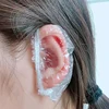 100pcs Hair Dyeing Ear Cover Disposable Waterproof Ear Protector Salon Bath Shower Shield Earmuffs Barber Hairdressing Accessory 5