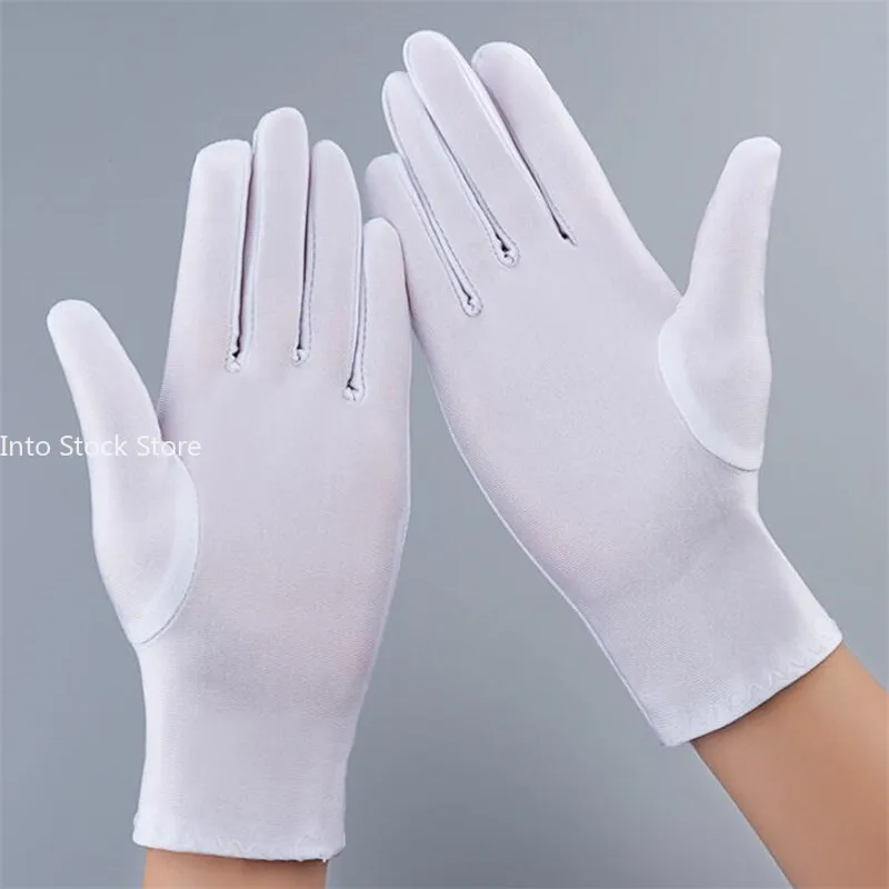Autumn Summer Thin Ice Silk Gloves Spring Cycling Driving Black White Gloves Training Sun Protection Handschuhe cycling gloves,sunscreen gloves,sports gloves