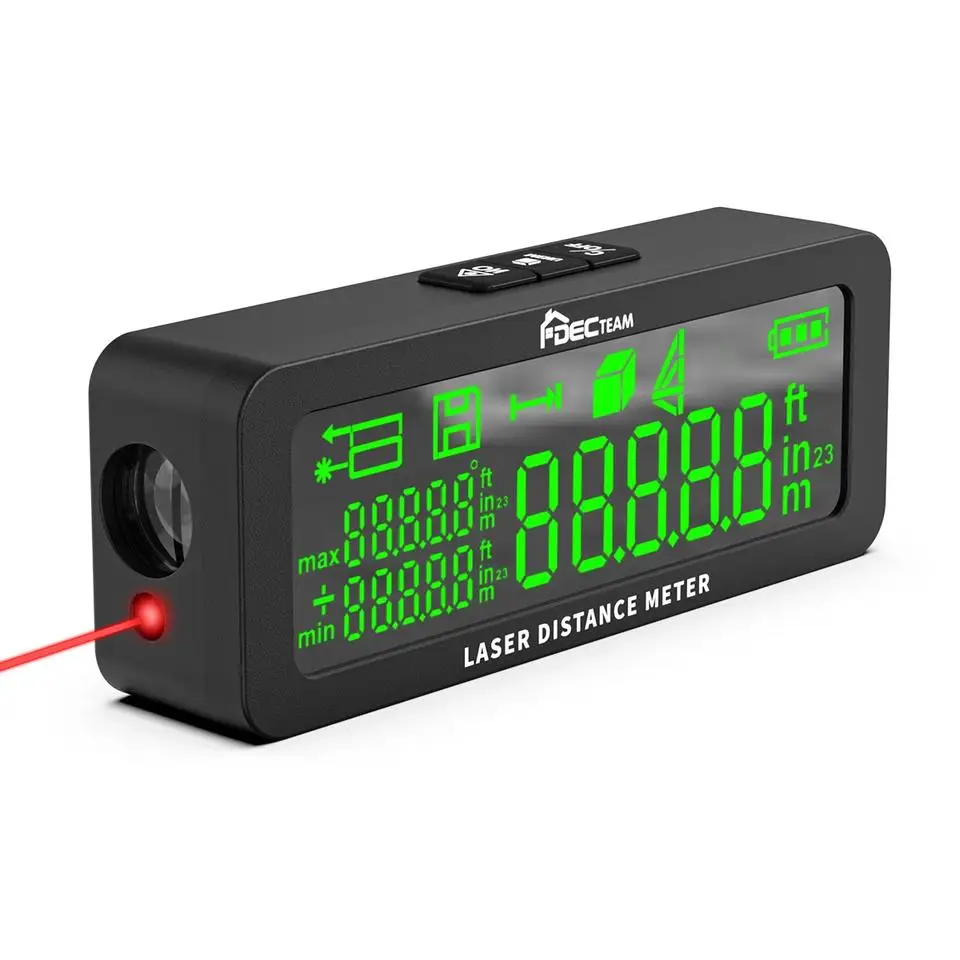 

New Listing Rangefinder Laser Distance Meter Red Beam 50m Meter Laser Digital Measuring Tape Device Measure