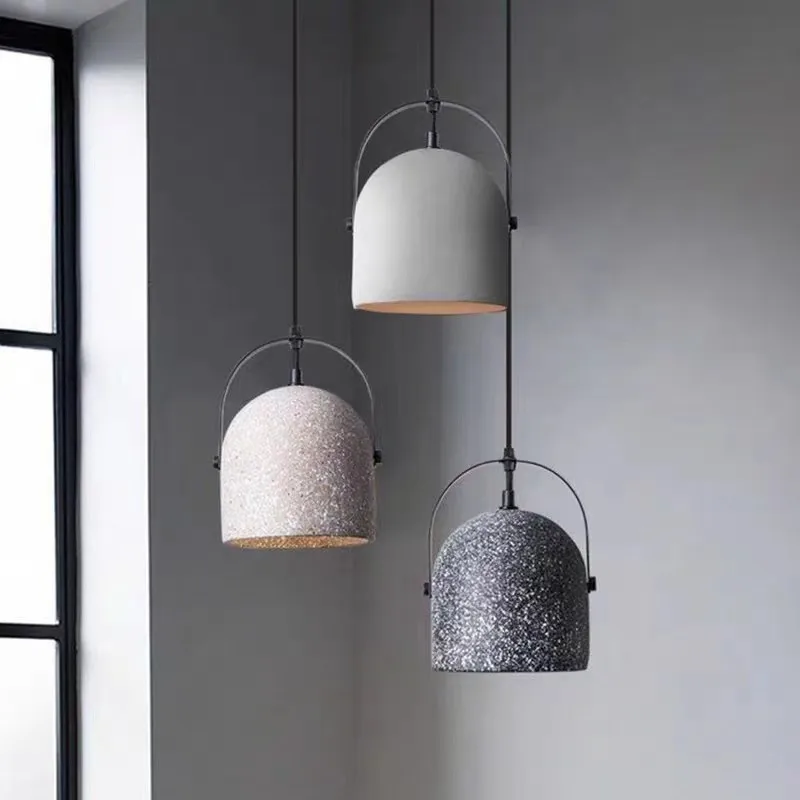 

Бетонный подвесной светильник, простой индустриальный светильник, скандинавский креативный светильник для спальни, гостиной, столовой, Декор, прикроватная лампа