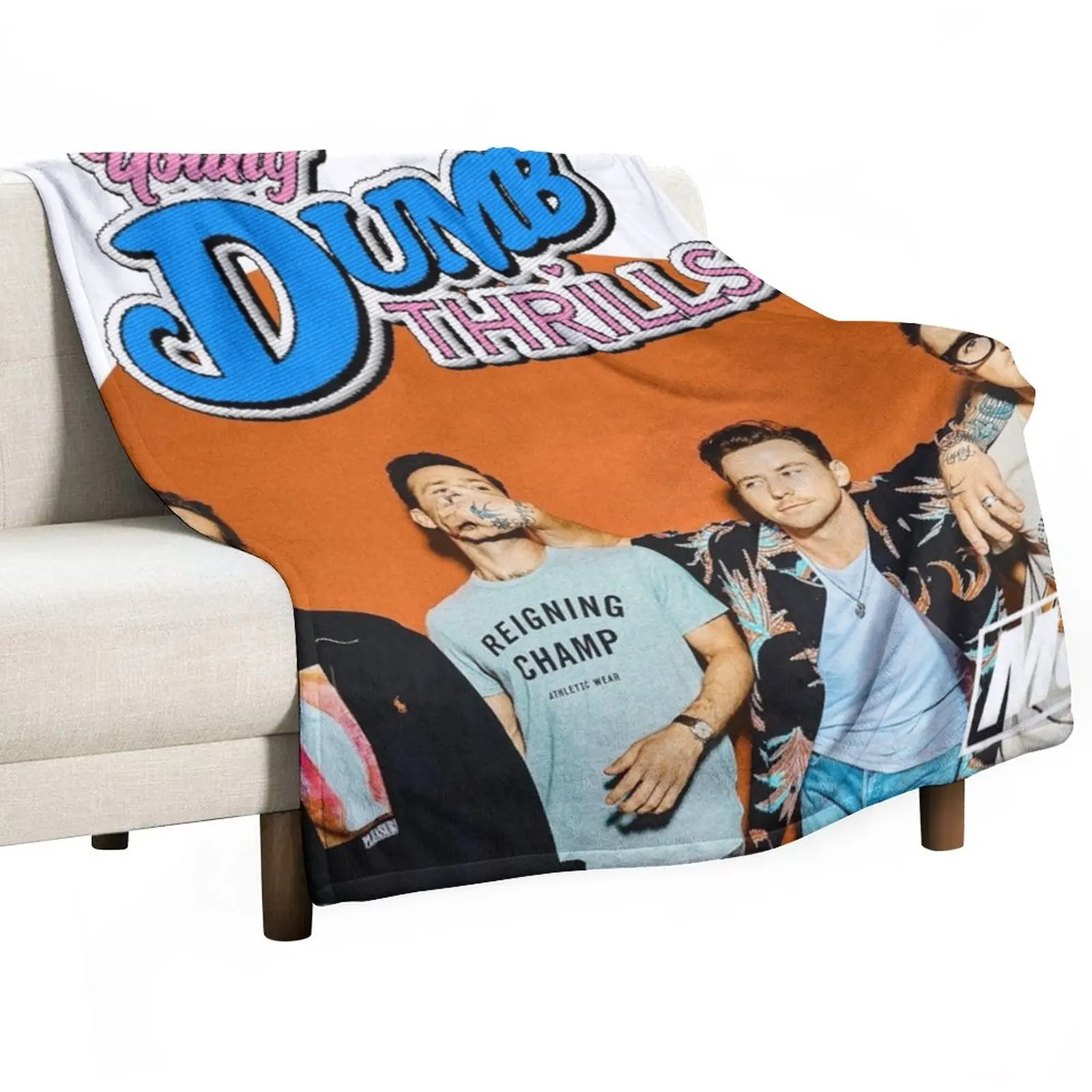 

McFly Young Dumb Thrills Throw Blanket Luxury Designer Blanket Blanket For Decorative Sofa Plaid
