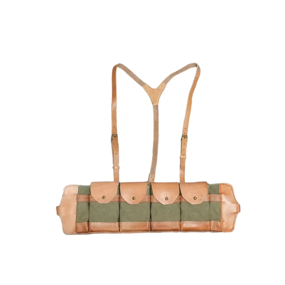 WWII Chinese Army Czech Zb26 Combat Field Magazine Pouch 4 Cells