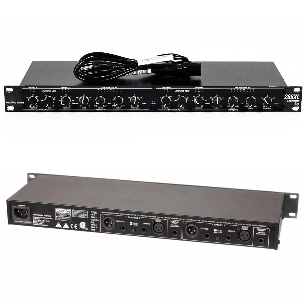 DBX 266XL Dual Channel Compressor Gate Feedback Canceller