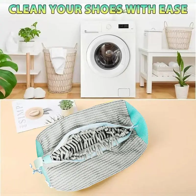 Washing Shoes Bag Padded Net Laundry Shoes Bags Easily Remove Dirt Washing Bags Anti-Deformation Shoes Washing Clothes Bags 6
