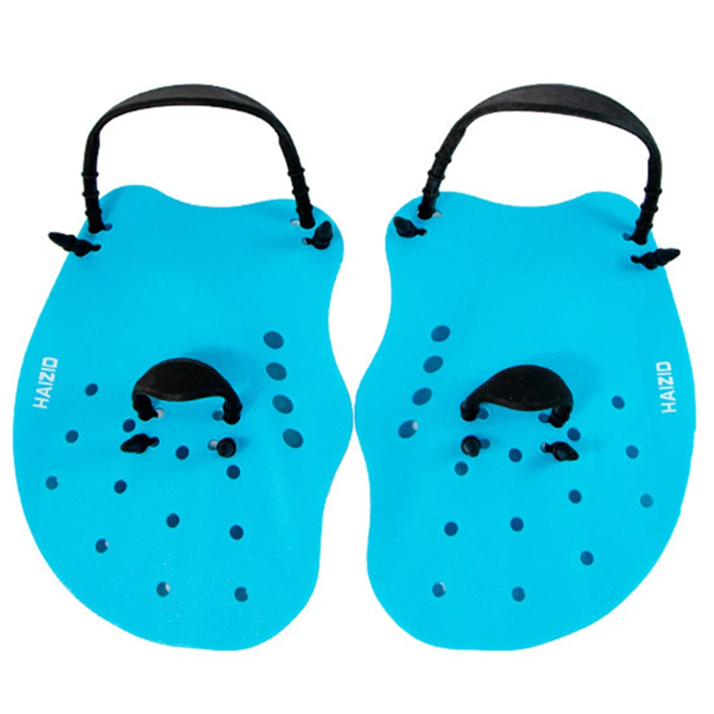 Swimming Kits Swimming Paddles Water Sports 1 Pair 17*12.3cm About 100g Adjustable Black Bule Diving Hand Webbed 5