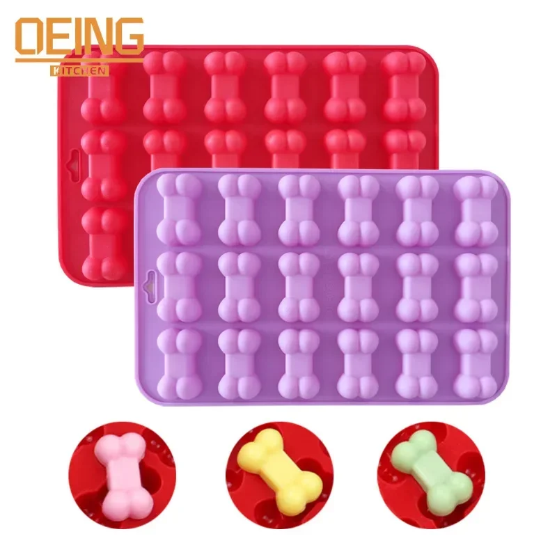 

Puppy Dog Paw and Bone Ice Trays Silicone Pet Treat Molds Soap Chocolate Jelly Candy Mold Cake Decorating Baking Moulds