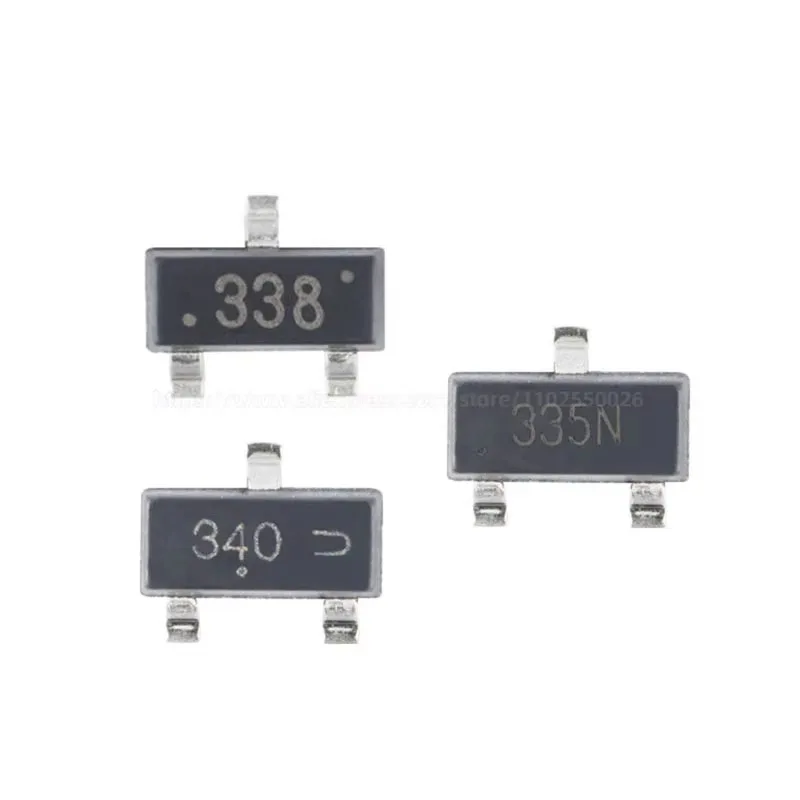 100PCS FDN340 FDN340P 340 FDN335 FDN335N 335N FDN338 FDN338P 338 SOT-23 MOS Field Effect Transistor Chip SMD