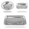 3-Piece Magnetic Tray Holder, Magnetic Parts Tray Set, Thickened Tray,Stainless Steel, Tool Trays For Screw, Bolts, Nuts 1