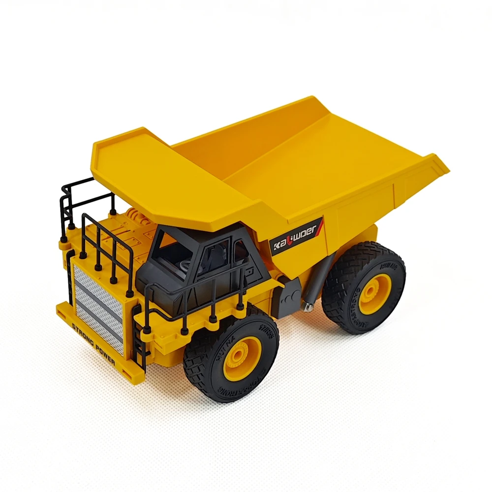 Nine channel remote control hot selling 1:24RC children's gift box remote control model alloy fun engineering vehicle truck dum 4