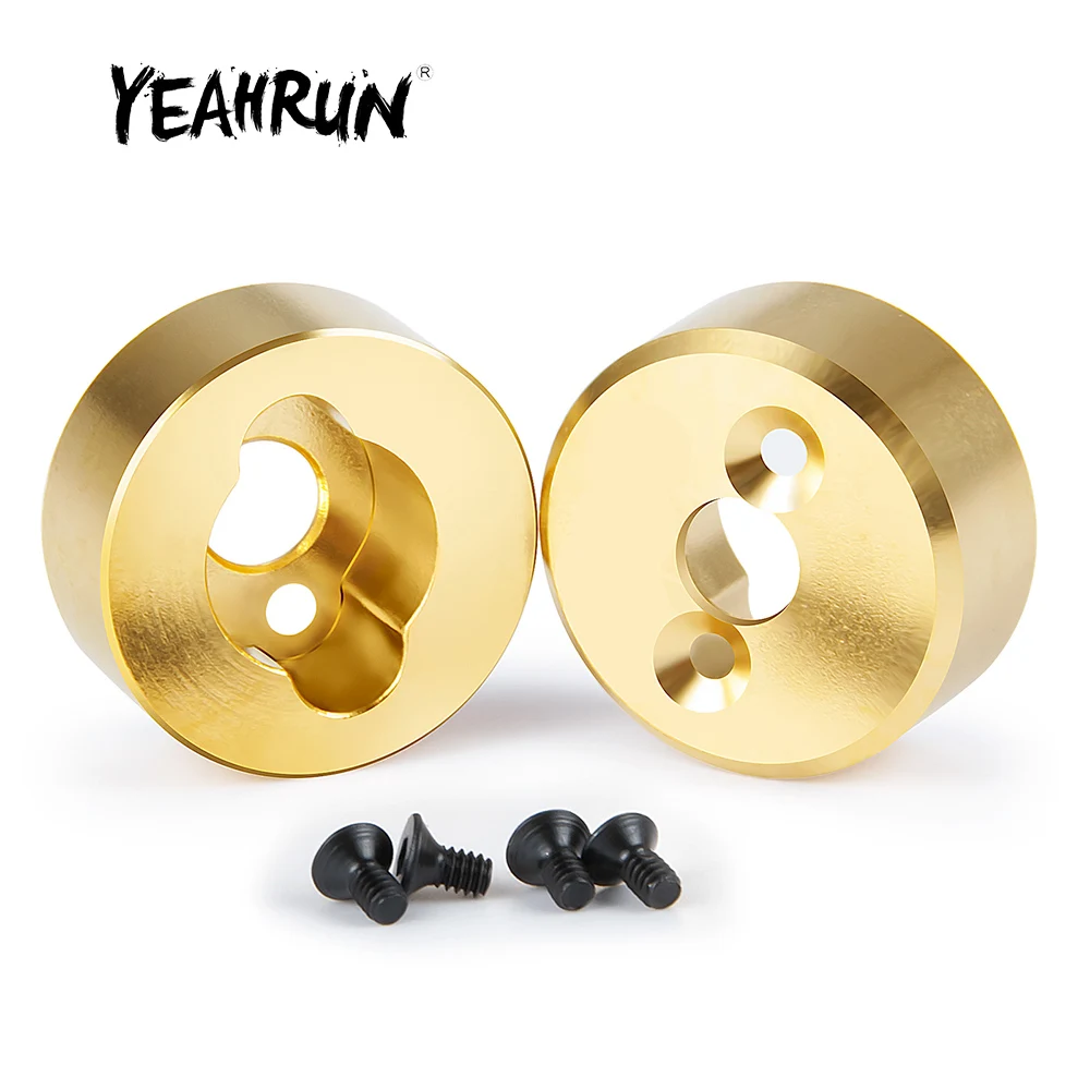

YEAHRUN Brass Rear Axle Knuckles Cup Balance Weights for TRX-4M Bronco Defender 1/18 RC Crawler Car Truck Model Upgrade Parts