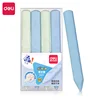 Deli Eraser 4Pcs Macaron Super Large Pen Shaped Hole Eraser Correction Grip Posture Kindergarten Wipe Clean School Stationery 2