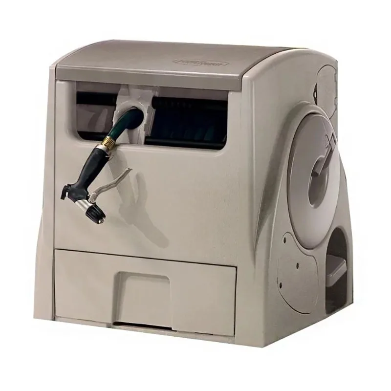 

Suncast 100 футов POWERWIND®Auto Power Катушка перемотки шланга, светильник, фотовспышка для шлангов