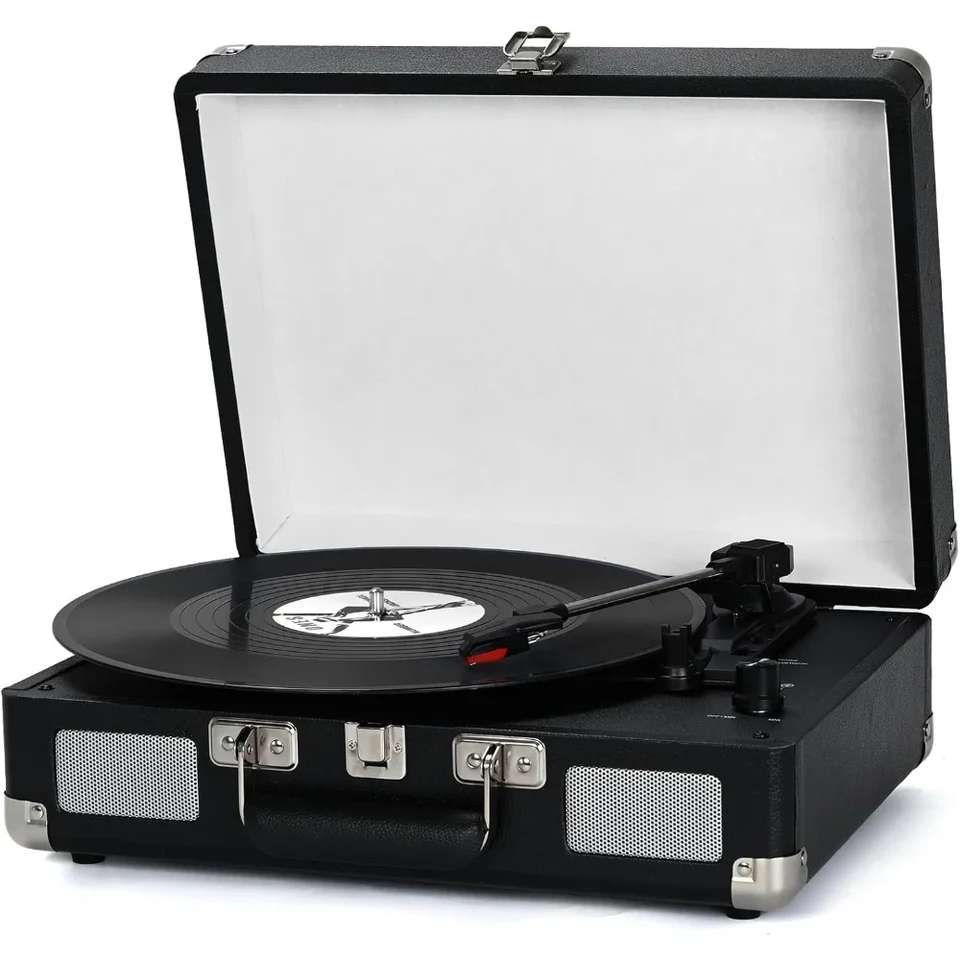 Portable Bluetooth Vintage Suitcase Record Player