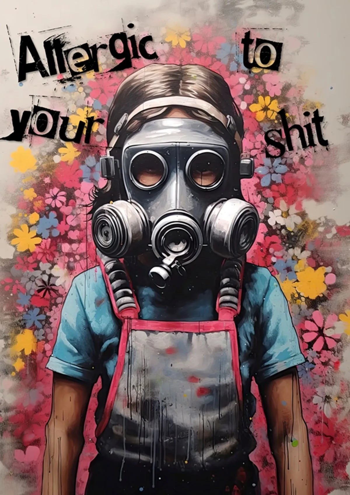 Vibrant Urban Graffiti Canvas Art: Boy with Balloon by Banksy - Modern Wall Decor