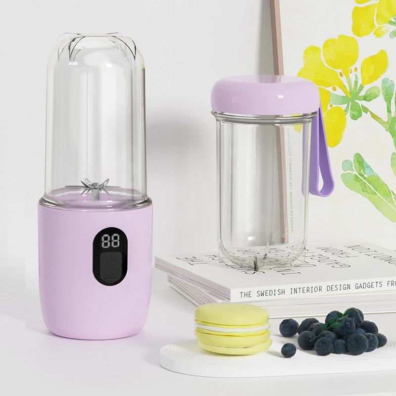 Portable Mini Blender USB Rechargeable Cordless for Smoothie Shake