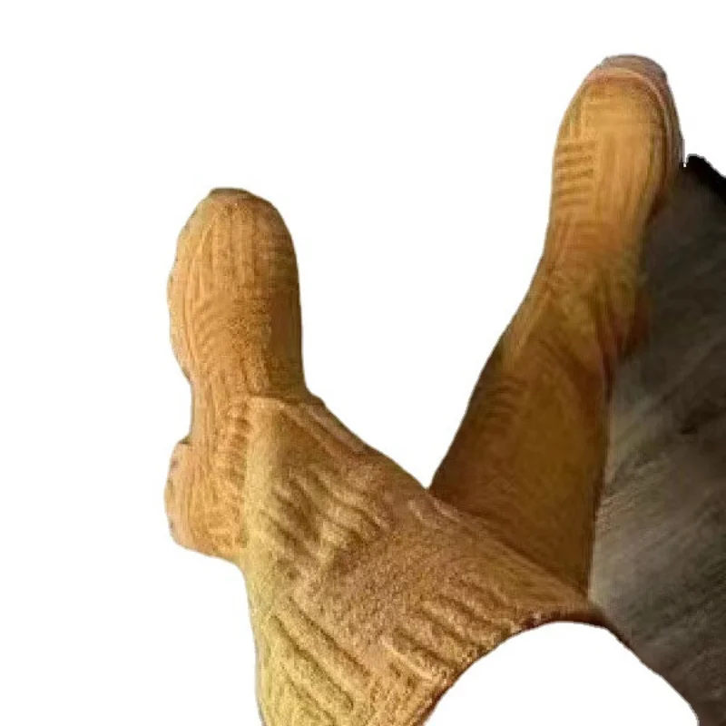 Large size suede but knee boots women's autumn and winter new Europe solid color round toe thick heel casual boots for women