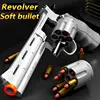 Revolver Toy Gun, Manual Firing, Soft Bullet, Shell Throwing Soft Bullet Gun Toy, Long Revolver Toy Gun (Containing 6 Bullets An 1
