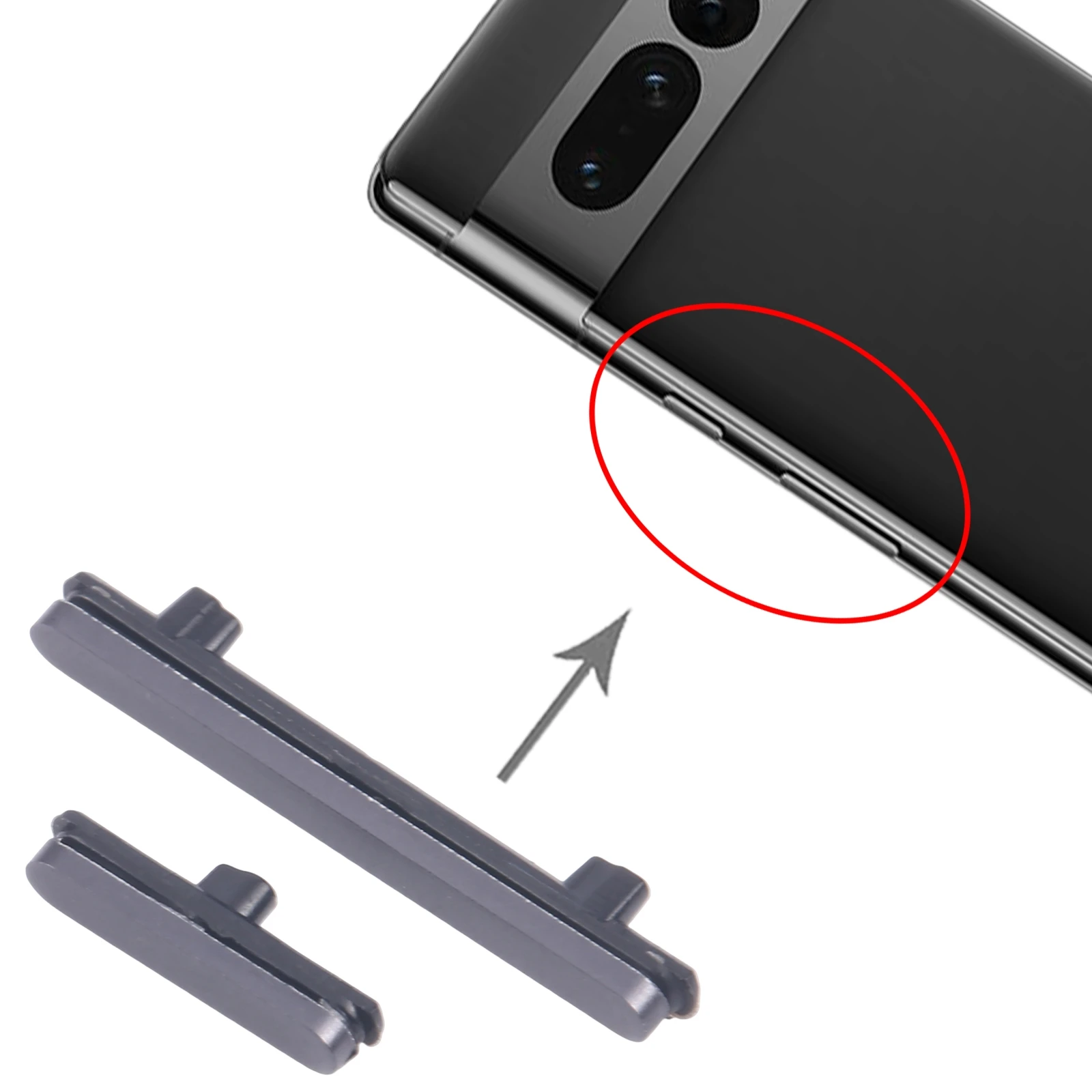 Power Button and Volume Button Control Side Keys Spare Parts for Google Pixel 7 Pro