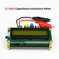 LC-100A LC100A Capacitance Inductance Meter LC Meter 1pF-100mF 1uH-100H Inductor Test Clip Online Potentiometer Calibration 1