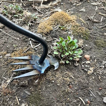 1PC Manganese Steel Garden Weeders Grass Rooting Loose Soil Hand Weeding Removal Puller Gardening Tools Multifunctional Weeder