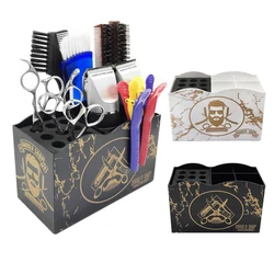 Hairdressing Tool Storage Box Barber Scissors Comb Clips Rack Salon Styling Tools Barber Storage Rack Cosmetic Organizer Case
