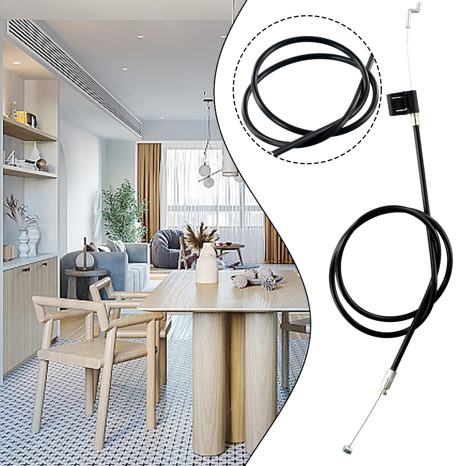 Neues Ersatz-Entriegelung kabel für Sofas tühle und Sofas 120mm Möbel teile Kunststoff hülle und Kabel einsatz kabel – Detail 10