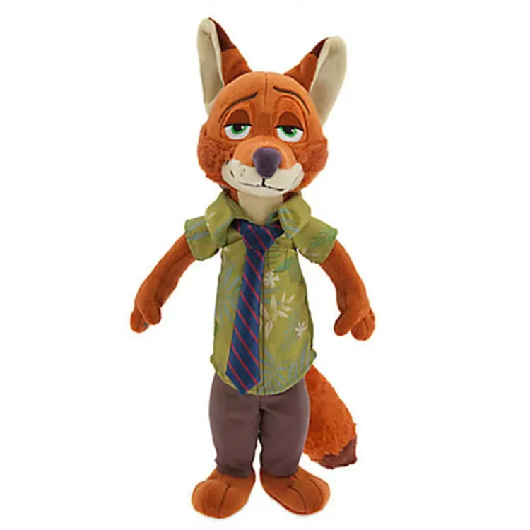 Cartoon Cute Animal Rabbit Judy, Fox Mr. Nick Plush Toy Bedroom Decoration Children's Birthday Gift Christmas Best Choice