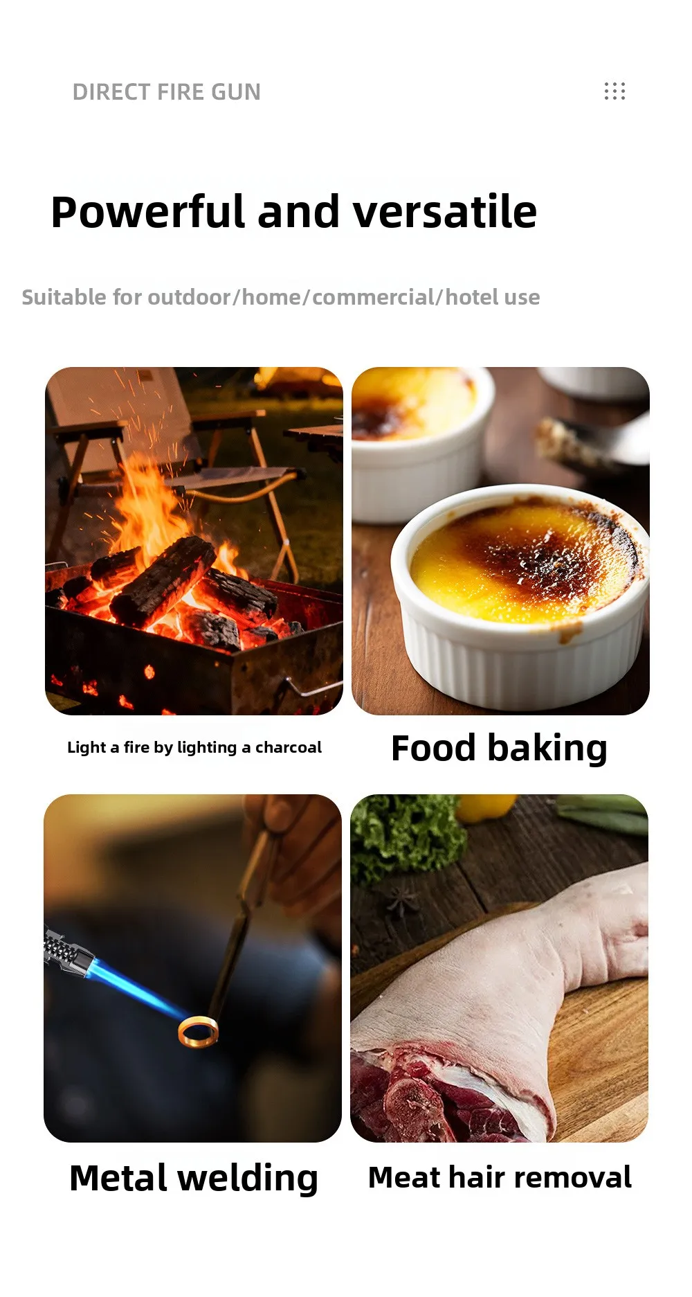JOBON 1300 ° Large Flame Spray Gun Lighter Windproof Direct Spray Flame Outdoor Kitchen Cigar with Bottle Opener Lighter Sdd82c449d2ef4aa8b4db63169a28249dk