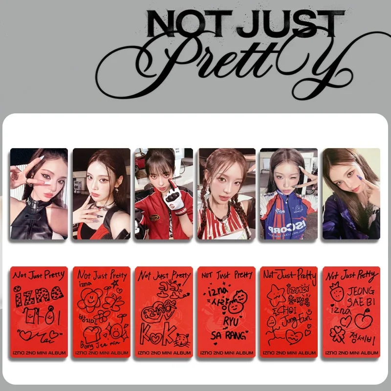 Kpop IZNA 2nd Mini Album Nnot Just Pretty Card Double Sides