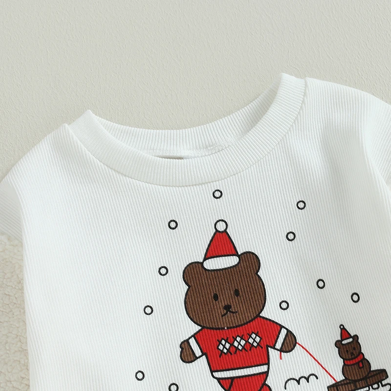 

Baby Girl Boy Christmas Outfit Long Sleeve Sweatshirt Romper Jumpsuit Bodysuit Casual Playsuit