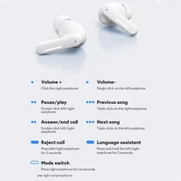 New Lenovo LE209 Wireless Bluetooth Earphone ANC Noise Reduction HiFi Music Bluetooth Headphone 30H Battery Life Gaming Headset 6