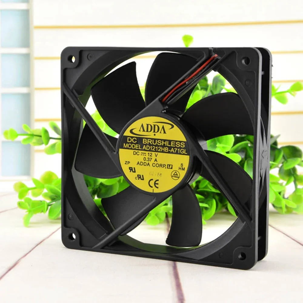 12025 12CM 120MM ���̽� �ð� �� 12V 0.37A AD1212HB-A71GL ADDA 120*120*25mm