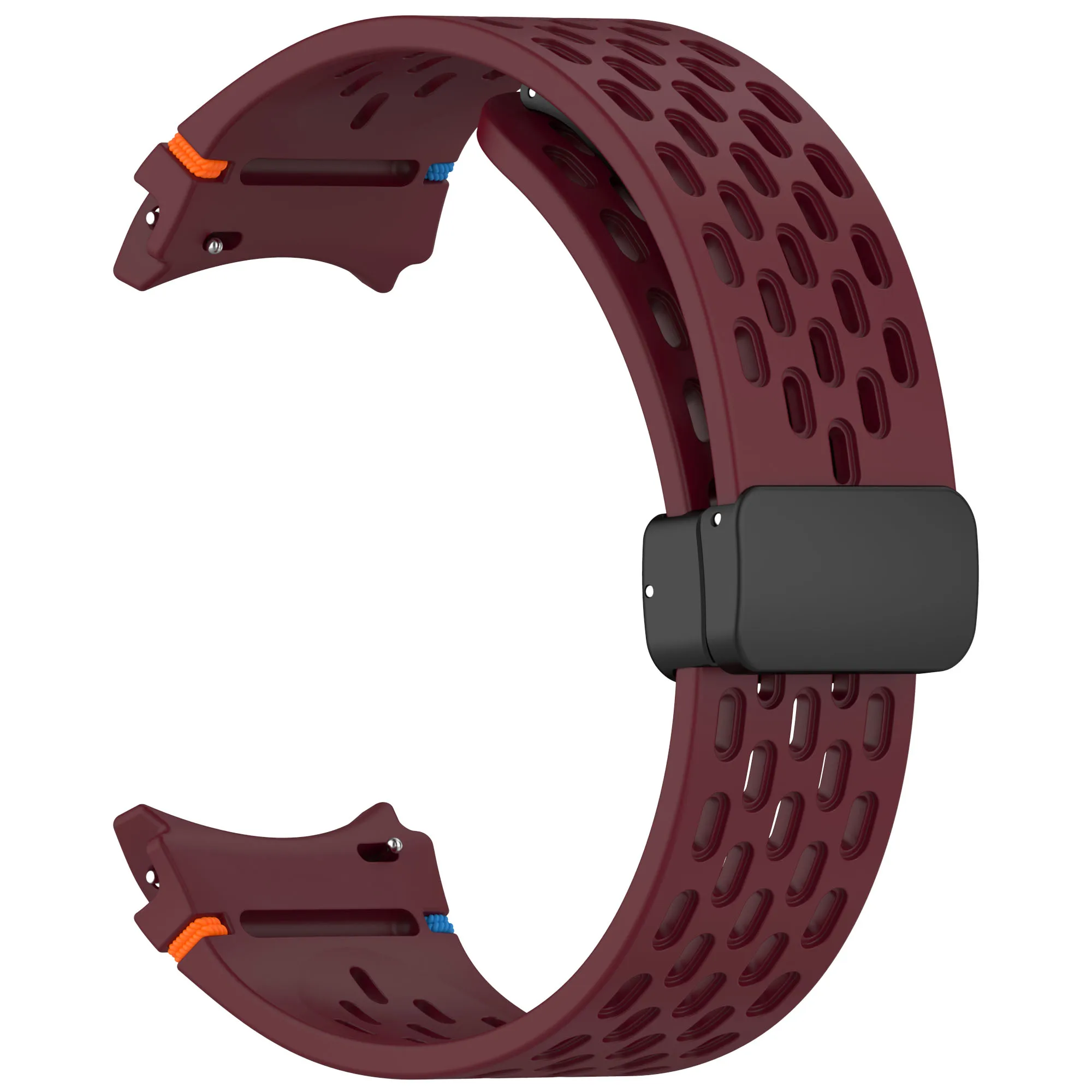 Magnetic Buckle Silicone Watch Band - 20mm Strap with No-Gap Design