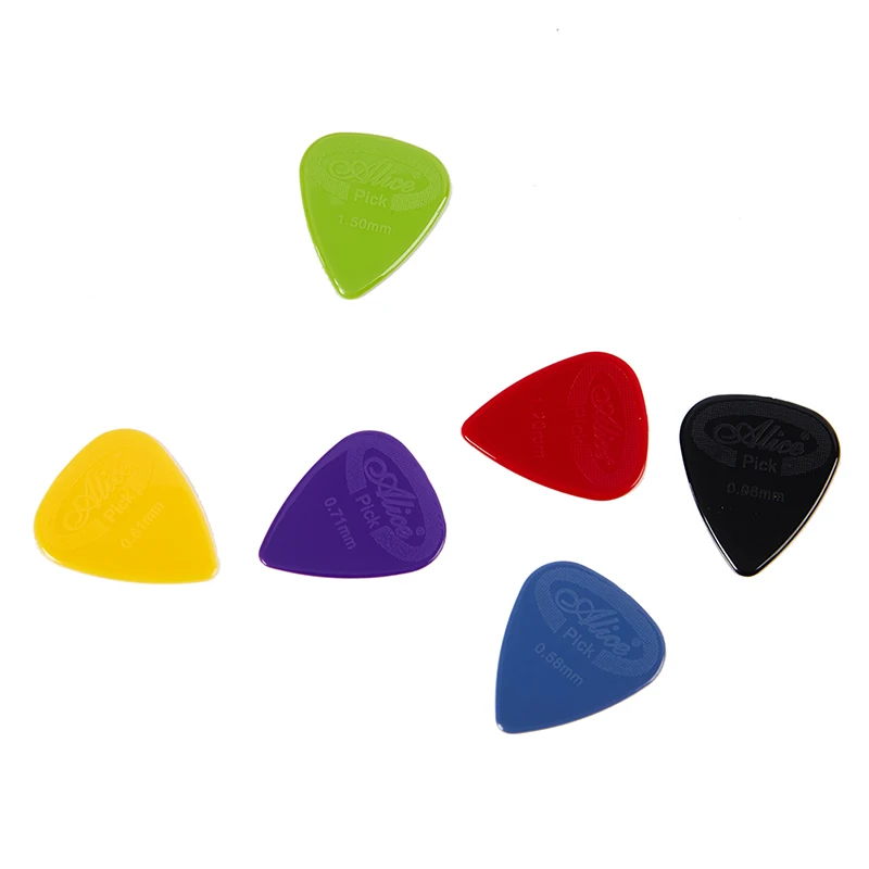 10PC 0.58/0.71/0.81/0.96/1.2/1.5mm Anti-slip Nylon Guitar Pick Non-slip For Acoustic Electric Guitarra Ukulele Accessories