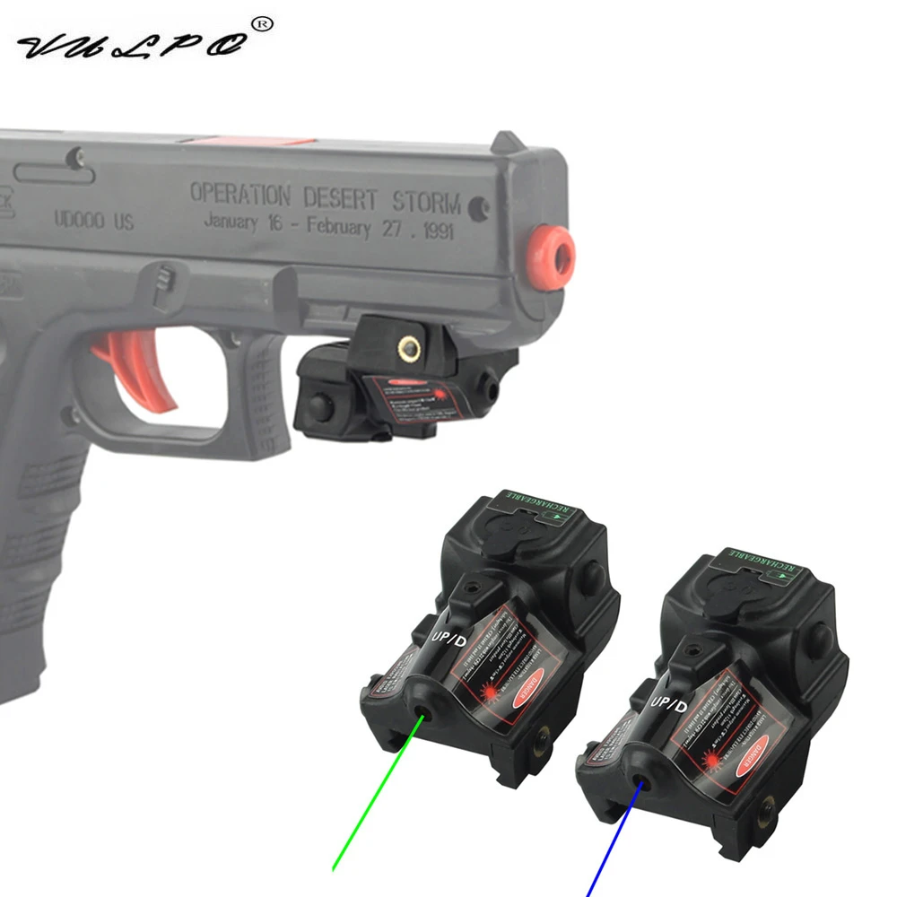 Viseur Laser Vert Rechargeable Pour Glock - 20 Mm - Compatible Glock 17, 19, 26, Etc.
