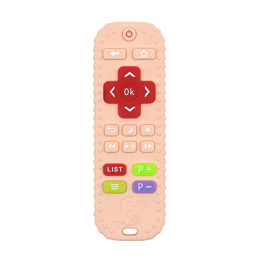 Kids Toys Silicone Remote Control Teether  Sensory Cute Cartoon Toys  Gifts for Boys and Girls