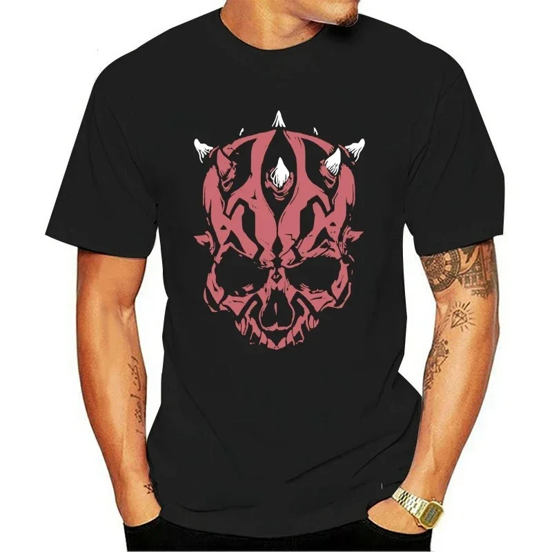 Nuova T-Shirt Da Uomo Unisex Darth Maul Skull