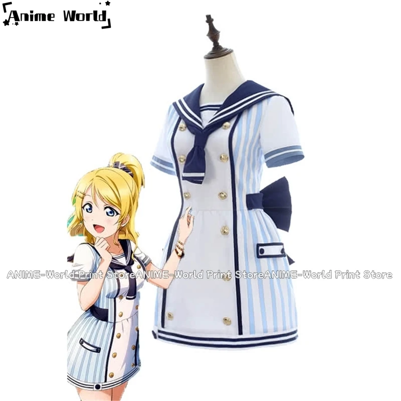 

《Custom Size》Anime Love Live Pirate Set Eli Ayase Cute Dress AnimeCosplay Costumes