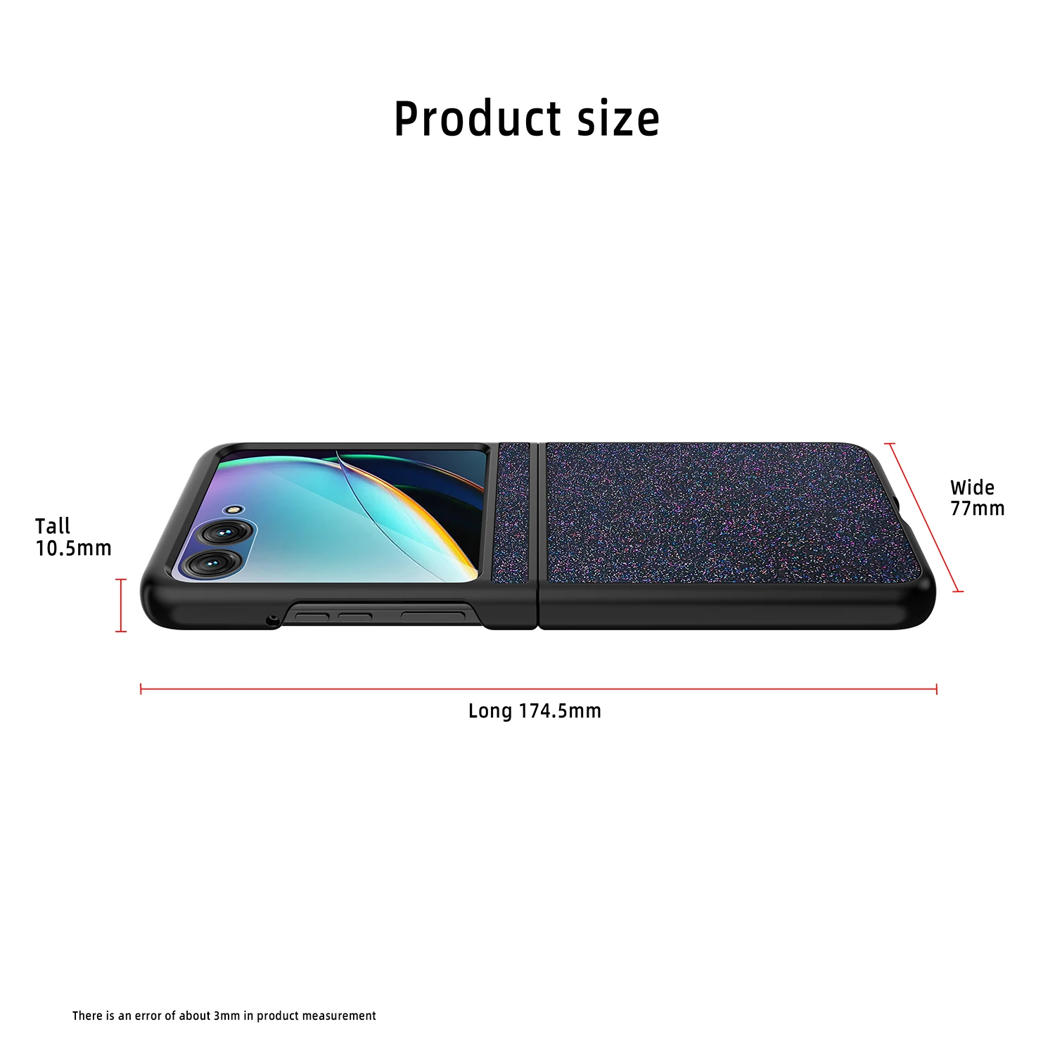 For Moto Motorola Razr 50 Luxury Thin Sparkling Matte Colorful Shock Proof Protection Phone Case Cover_voghion.com